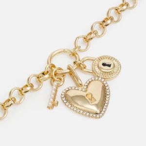 SugarFix Heart, Lock, Key Necklace (2 for $15)
